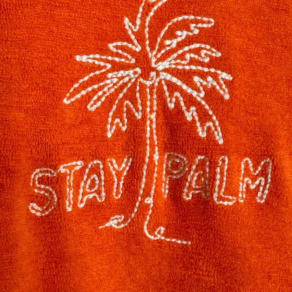 Terry “Stay Palm” embroidered Lightweight Sweatshirt